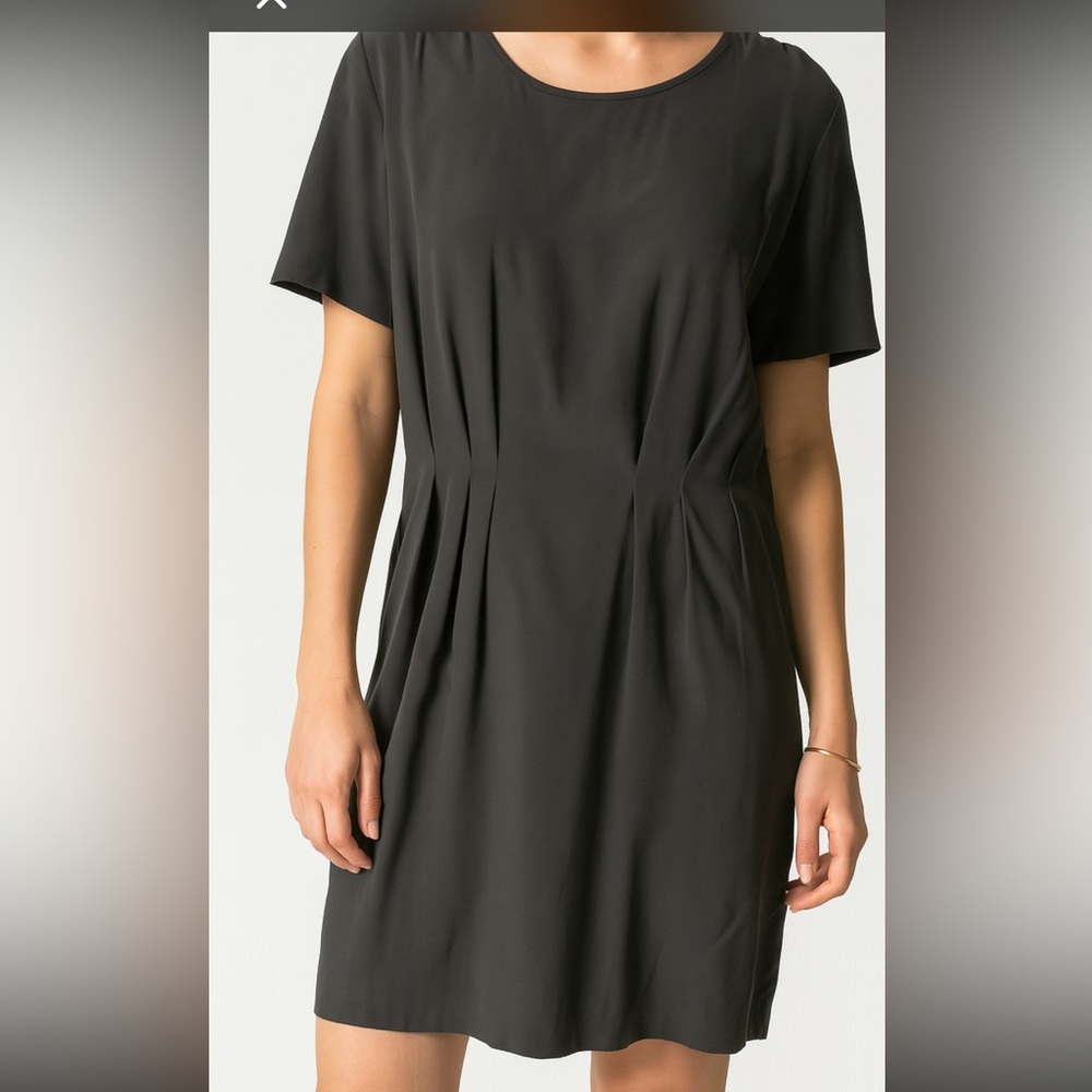 Barneys New York 100% Silk Dress - Size 6 - Pleated Detail
